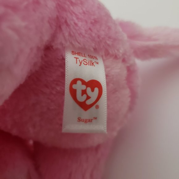 Ty Beanie Boos SUGAR the Pink Elephant (10 Inch) NEW MINT with TAGS Retired - Picture 7 of 12